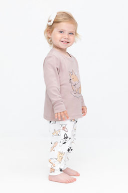 К 1541/24/кофейный,мопсы на сахаре пижама дет