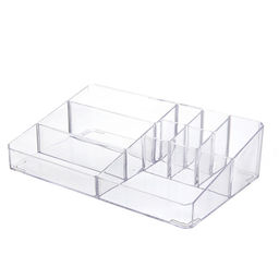 Цена за 2 шт. Органайзер для хранения "ФАНТЭНЕГРО", прозрачный, 9 отделений, 30*18.8*7.6см (коробка)