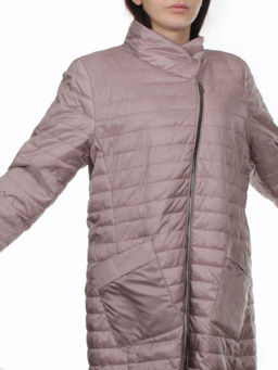 K-532 GRAY PINK Куртка демисезонная стеганая женская (70 гр. холлофайбер) - Fashion фото 2