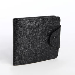 Портмоне мужское на кнопке, чёрное