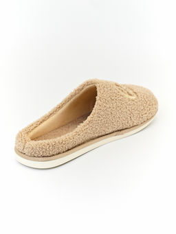 Тапочки домашние Indefini полиэстер бежевый  фото 5