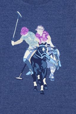 U. S. Polo Assn / Детский синий свитшот с круглым вырезом - U.s. polo assn фото 4