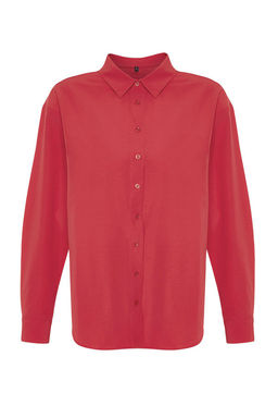 Nar Cicegi Loose Fit Dokuma Gomlek TWOAW20GO0107