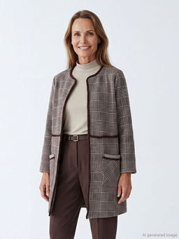 Bisiklet Yaka Desenli Kad?n H?rka