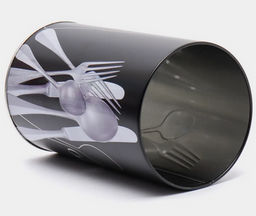 Подставка для столовых приборов металлическая, дизайн Столовые приборы арт.008514 - Mallony фото 3