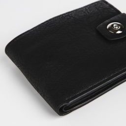 Портмоне мужское на магните, отдел для купюр, для карт, для монет, чёрное