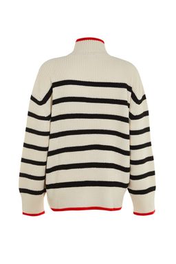 Lacivert Genis Kal?p Cizgili Triko Kazak TWOAW23KZ01446 - Trendyolmilla фото 15