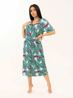 Халат женский, цвет зеленый