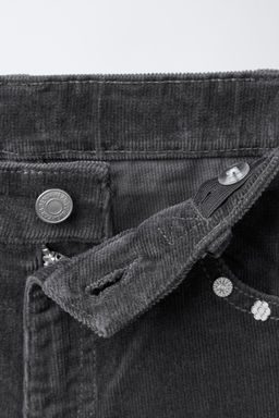 STRAIGHT CORDUROY TROUSERS WITH STUDS - Zara фото 4