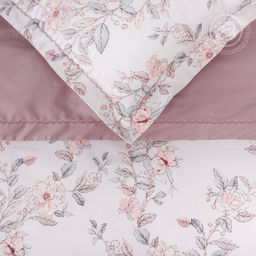 Постельное белье Мадлена (мако-сатин) Евро/Пододеяльник (молния, ушки): 1 шт.- 220*200; Простыня: 1 шт.- 260*240; Наволочка (молния, ушки): 2 шт.- 70*70; Наволочка (молния, ушки): 2 шт.- 50*70 Мако - сатин