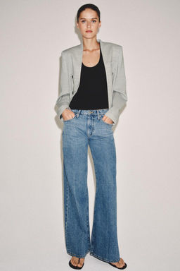 ZW COLLECTION LOW-RISE WIDE-LEG JEANS - Zara фото 10