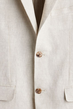 Americana de lino Slim Fit - H&m фото 6