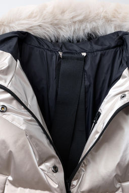 METALLIC WATER-RESISTANT AND WINDPROOF FEATHER DOWN PUFFER JACKET RECCO® SYSTEM SKI COLLECTION - Zara фото 26