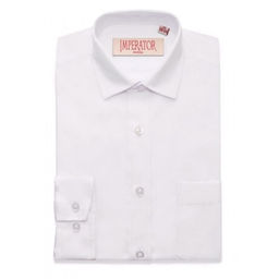 Рубашка школьная БЕЛАЯ, прямой крой, длинный рукав, тм - Царевич фото 14