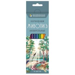 ВКФ Живопись JIV-WCP-1018 Набор акварельных карандашей заточенный 8 х 18 цв