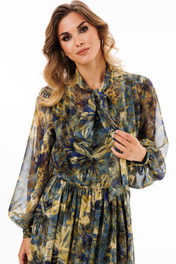 Платье Eola 2900 из шифона с принтом X-образного силуэта фото 5