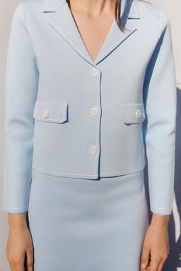 TRIM KNIT JACKET - Zara фото 3