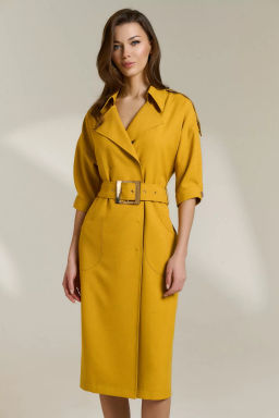 Платье 0829 горчичный
