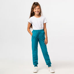 RODOS Брюки для девочки М-256 Тёмно-зелёный