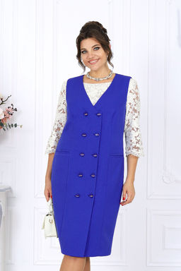 Сарафан Ninele 7443 васильковый фото 2