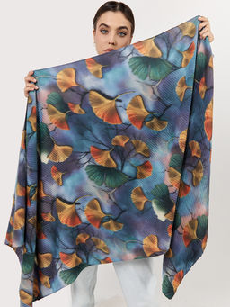 Большой, мягкий, тонкий и очень нежный двусторонний палантин с рисунком. - Tantino фото 3