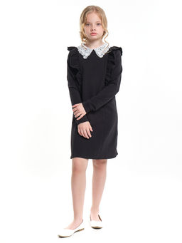 Платье с нарядным воротником в школу UD 6721 черный - Mini maxi фото 5