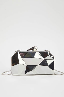 Metalik Alt?n Uc Boyutlu Abiye Kad?n S?k Mini Boy Clutch El Cantas? TAKSS25OC00064 - Trendyolmilla фото 9