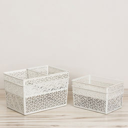 Корзина пластмассовая для хранения Linden 1,4л, 19х14х7,5см, универсальная, полипропилен, светло-серый (Россия) - Домашняя мода фото 9