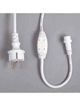 Гирлянда «Бахрома» 3×0.9 м, IP65, УМС, белая нить каучук, 144 LED, свечение тёплое белое, 220 В