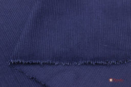 Брак(цена снижена) Микровельвет цв.Темно-синий-2, ш.1.45м, хлопок-100%, 220гр/м.кв - Купава фото 2