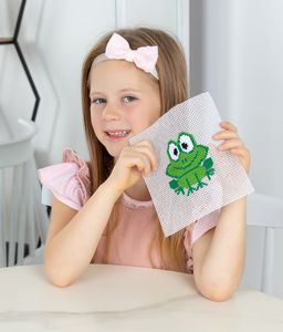 Klart набор для детского творчества 8-478 Детские истории. Лягушка 12 х 12 см  фото 7