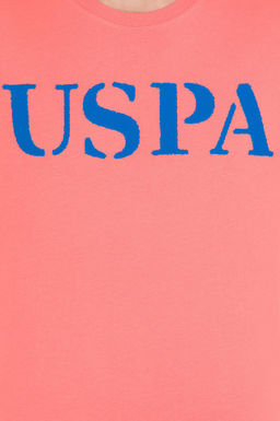 U. S. Polo Assn Мужская базовая футболка с круглым вырезом Salmon - U.s. polo assn фото 6
