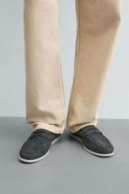 MOCAS?N PIEL CASUAL / Gris - Zara фото 4