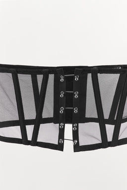 MESH BONED CORSET WITH METAL DETAILING - Zara фото 7