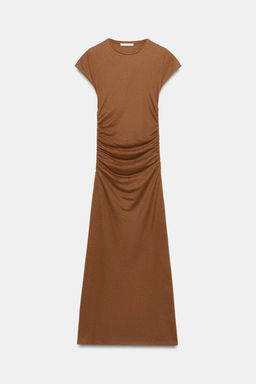 VESTIDO MIDI DRAPEADO / Arena - Zara фото 20