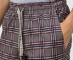 Мужские шорты PH-127 Клетка серая/бордовая - Pantelemone фото 14