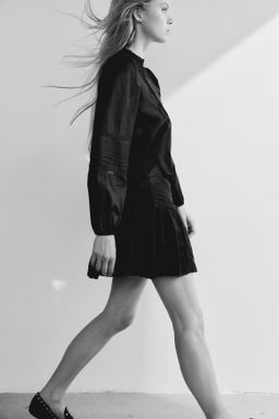 Blusa de algod?n con jaretas - H&m фото 6