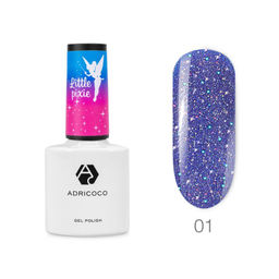 ADRICOCO Гель-лак для ногтей / Little Pixie №01, небесная роса, 8 мл  фото 2