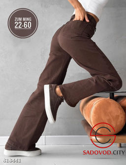 Джинсы трубы с высокой посадкой - Bruno фото 2