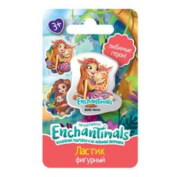 Цена за 2 шт. Резинка стират. УМКА "Enchantimals" (ER-60463-ENCH, 325463) фигурная, термопластичная резина, в блистере