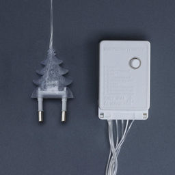 Гирлянда Нить 10 м с насадками Игла, IP20, прозрачная нить, 100 LED, свечение мульти, 8 режимов, 220 В - Luazon lighting фото 7