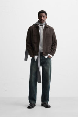 STRIPED OVERSHIRT WITH POCKETS
