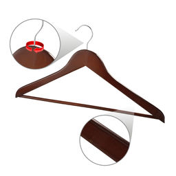 VAL BR16601S6 Набор вешалок дерев, 6 шт., прямых, с переклад., 44.5*23*1.2 см, кор.цвет, шт