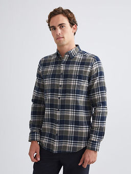 Regular Fit Uzun Kollu Ekose Erkek G?mlek