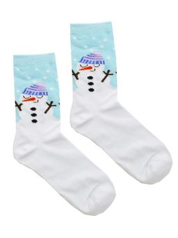 Носки НГ р.35-40 Новогоднее настроение Снеговик - Krumpy фото 2