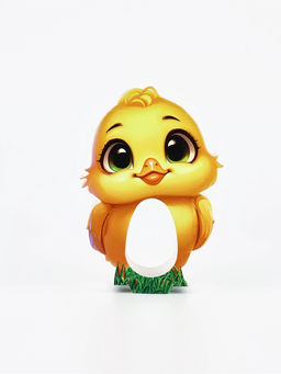 Цена за 4 шт. Коробка для яйца на Пасху «Цыплёнок», 7.7×25.6 см