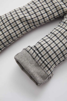 Расклешенные брюки в клетку для маленьких девочек - Defacto фото 4