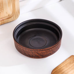 Блюдо для запекания, 300 мл., 12×5 см, красная глина, коричневый