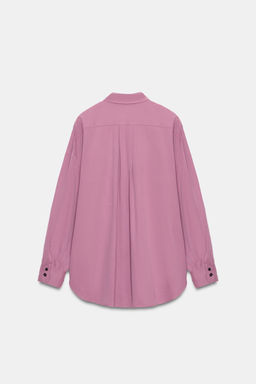 OVERSIZE HIGH-NECK SHIRT - Zara фото 9