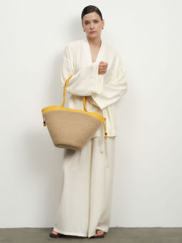 Сумка из джута Alexa желтая